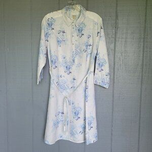 Malvin Hamburg-Germany Floral Print Linen Dress. Size M